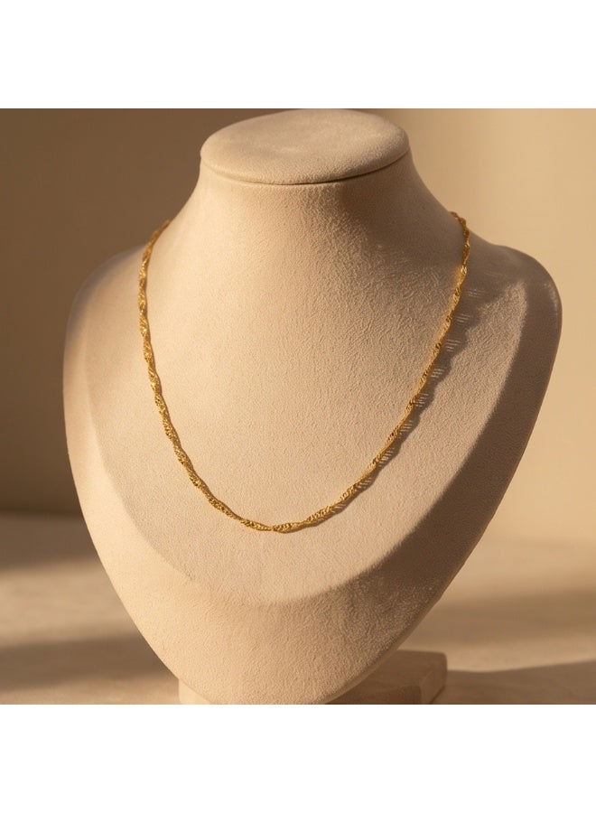 BAFLEH JEWELLERY Experience the Perfect Blend of Comfort and Luxury with 21K Lightweight Gold Chains by Bafleh Jewellery - Image 3