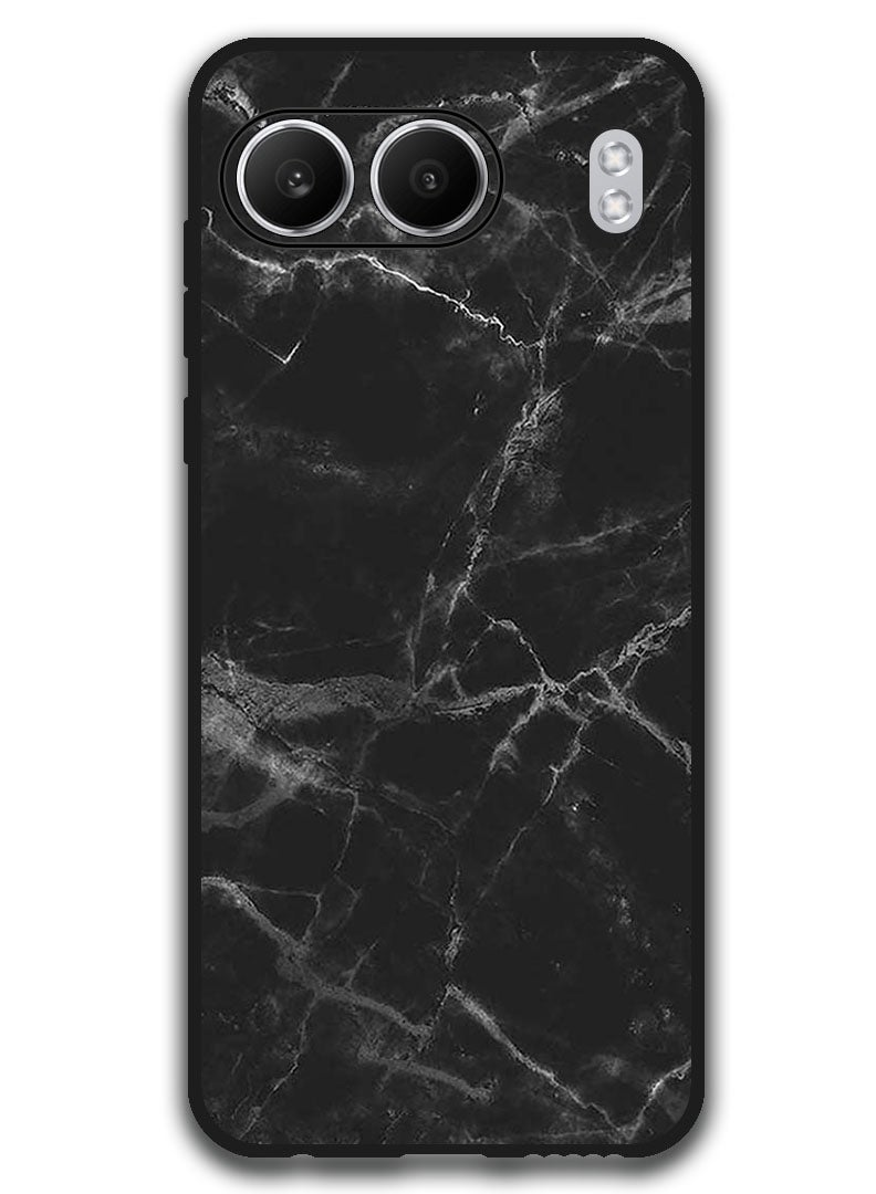 Theodor غطاء واقي مضاد للخدش ومقاوم للصدمات لهاتف OnePlus Nord 4 بتصميم رخام أسود - Image 1