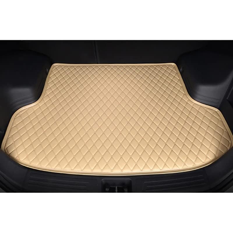 AutoZing® 7D Car Trunk/Boot/Dicky Mat Compatible for BMW X6 2020 to 2022 PU Leatherette Anti Skid Layer Protection 100% Water Proof and Washable Beige with Beige Thread - Image 1