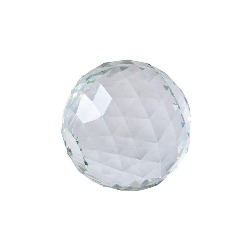 Comidox Clear Cut Crystal Sphere 50mm Faceted Gazing Ball Glass Ball Prisms Suncatcher Home Hotel Photography Dcor 1Pcs