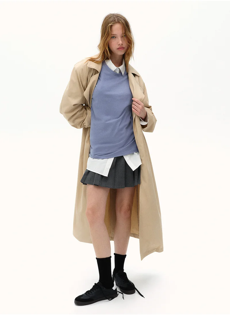 H&M Shoulder-Pad Trench Coat