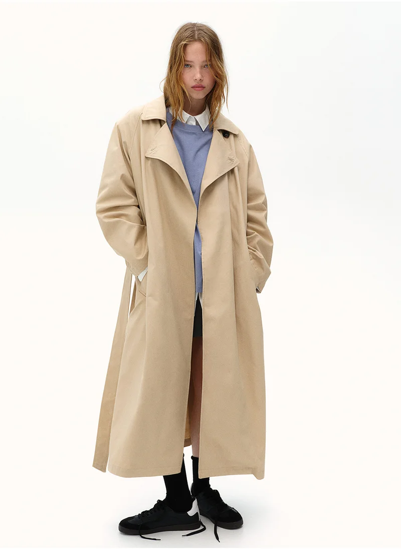 H&M Shoulder-Pad Trench Coat