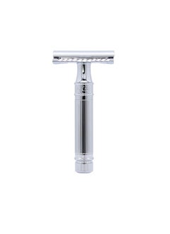Edwin Jagger Edwin Jagger DES89LBLAMZ Classic Long Handled Double Edge Manual Eco-Friendly and Reusable Safety Razor for Men and Women for Shaving cream or Soap Fits All DE Razor Blades (Lined)  - Image 1
