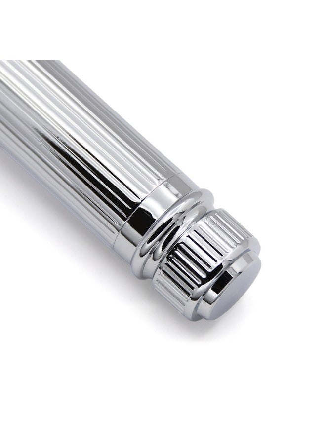 Edwin Jagger - Edwin Jagger DES89LBLAMZ Classic Long Handled Double Edge Manual Eco-Friendly and Reusable Safety Razor for Men and Women for Shaving cream or Soap Fits All DE Razor Blades (Lined) - Image 1