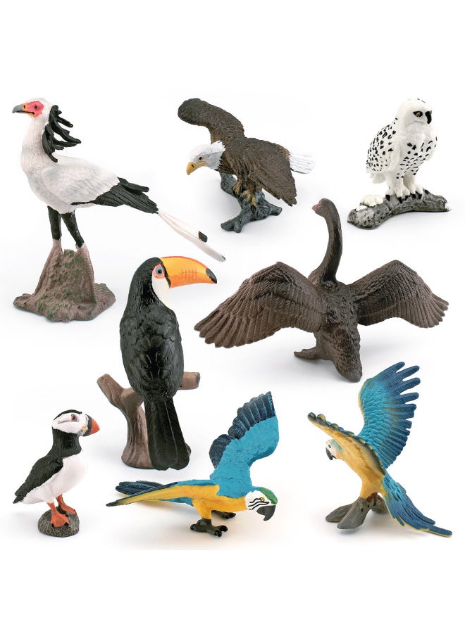 null - Simulation Bird Model Snowy Owl Toucan Albatross Bald Eagle Macaw Gray Swan Seagull Vulture Ornaments-Color:Pl127-2842 Big Mouth Bird 15g - Image 1
