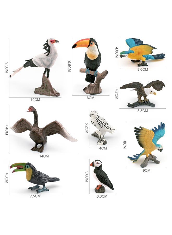 null - Simulation Bird Model Snowy Owl Toucan Albatross Bald Eagle Macaw Gray Swan Seagull Vulture Ornaments-Color:Pl127-2842 Big Mouth Bird 15g - Image 1
