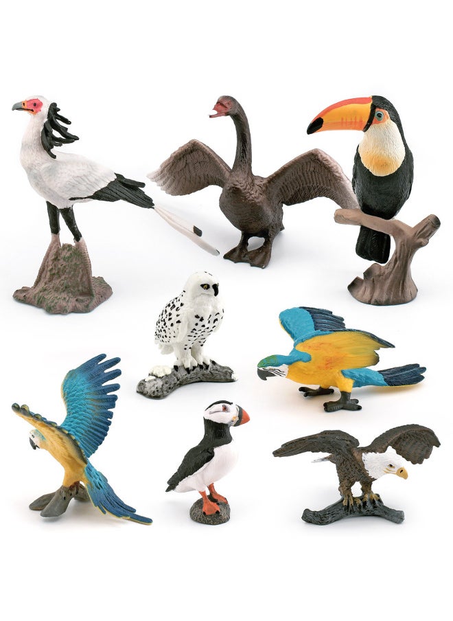 null - Simulation Bird Model Snowy Owl Toucan Albatross Bald Eagle Macaw Gray Swan Seagull Vulture Ornaments-Color:Pl127-2842 Big Mouth Bird 15g - Image 1