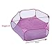 Jacone Portable Cute Hexagon Children Ball Pit Indoor and Outdoor Easy Folding Ball Play Pool Kids Toy Play Tent with Carry Tote Balls Not Included Pink - Image 3