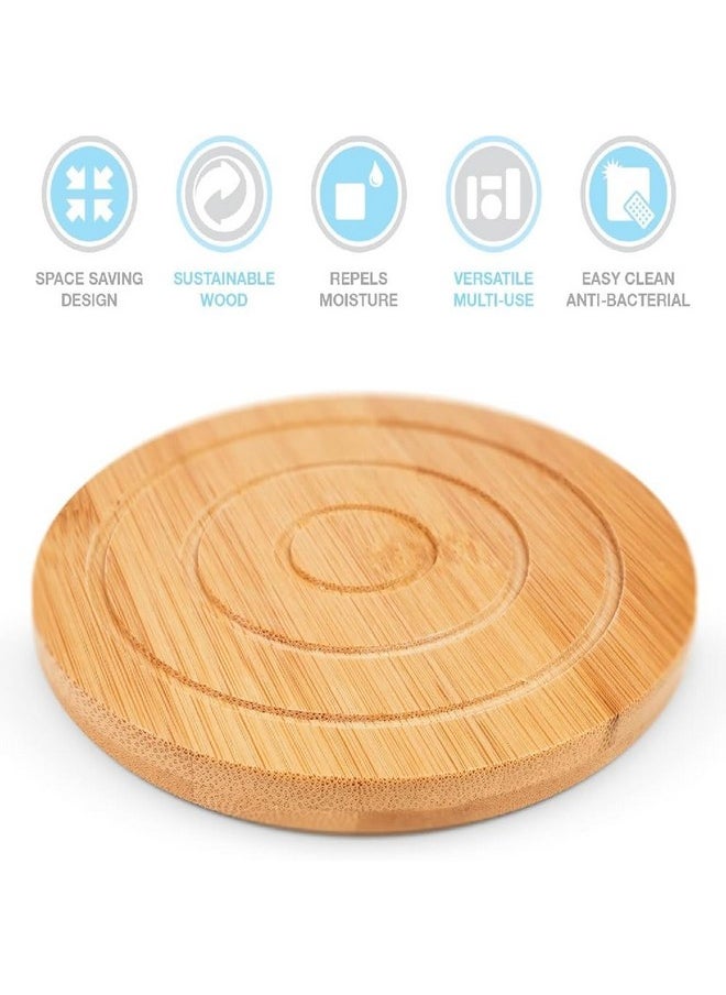 Prostuff.in Prostuff.in® Eco-Friendly Extra Thick Brown Wooden Coaster for Home Pan/Pot Holder for Dining Table Non-Slip Heat Resistant Size 19 CM (1Pcs)  - Image 4