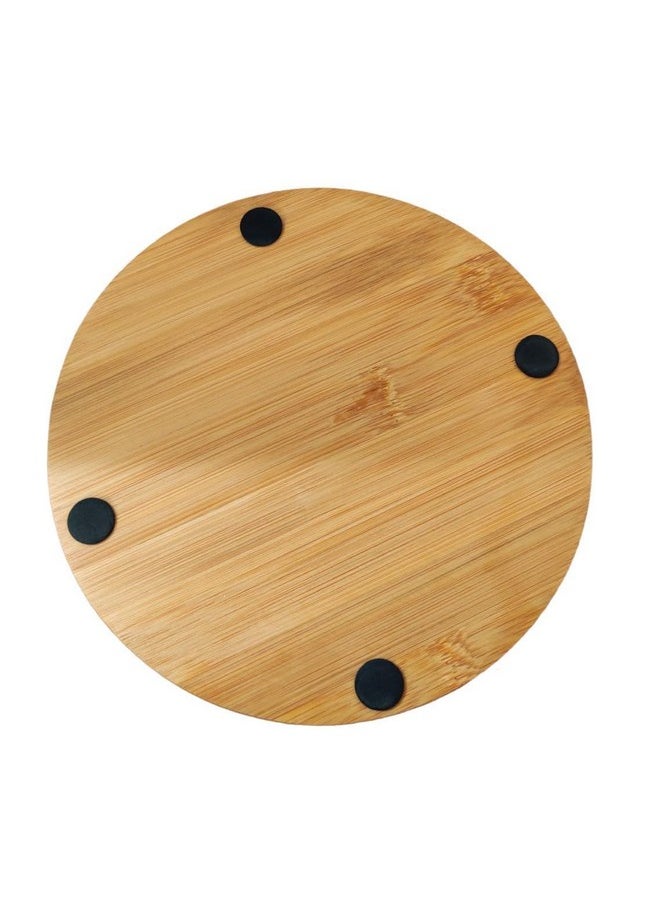 Prostuff.in Prostuff.in® Eco-Friendly Extra Thick Brown Wooden Coaster for Home Pan/Pot Holder for Dining Table Non-Slip Heat Resistant Size 19 CM (1Pcs)  - Image 2