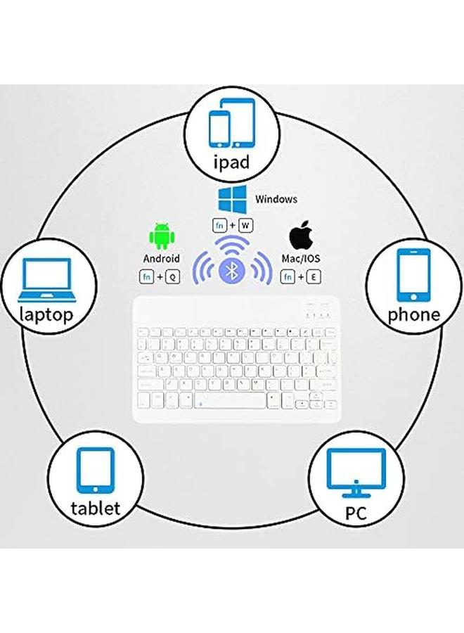erorex Compatible With Ipad 10.2 Inch Keyboard Case With Magnetic Removable Wireless Keyboard Support Arabic Typing Suitable For Ipad 10.2 Inch 7 8 9 Generation Gray - Image 2