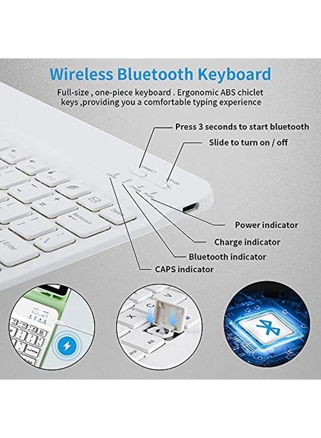 erorex Compatible With Ipad 10.2 Inch Keyboard Case With Magnetic Removable Wireless Keyboard Support Arabic Typing Suitable For Ipad 10.2 Inch 7 8 9 Generation Gray - Image 4