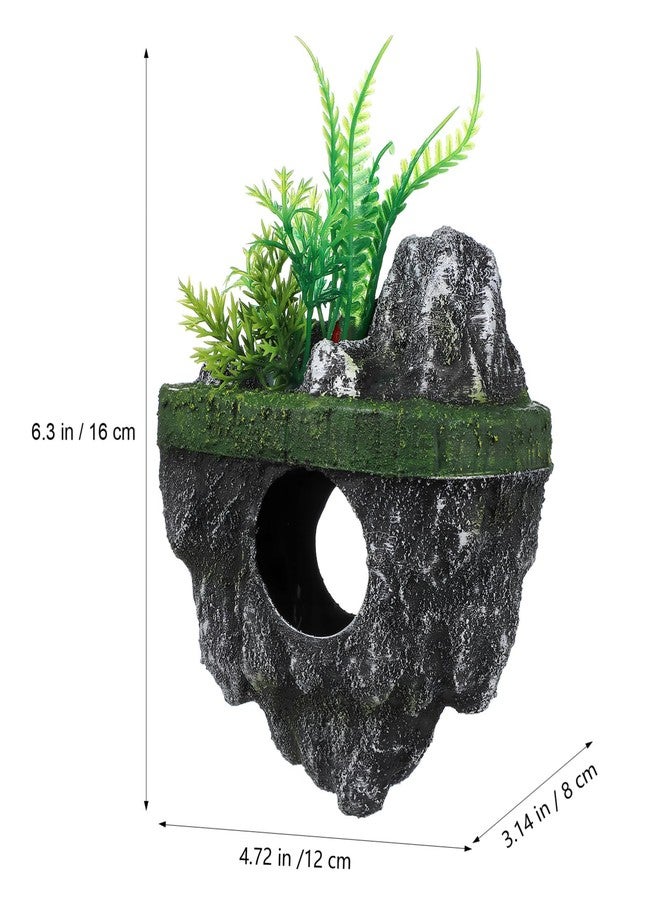 توي اند اونا زينة أحواض السمك من توياندونا - زينة صخرية لأحواض السمك الصغيرة - أحجار صخرية عائمة لأحواض السمك، مناسبة لأسماك البيتا، والجوبي، والأسماك الذهبية، والروبيان، وسرطان البحر - Image 2