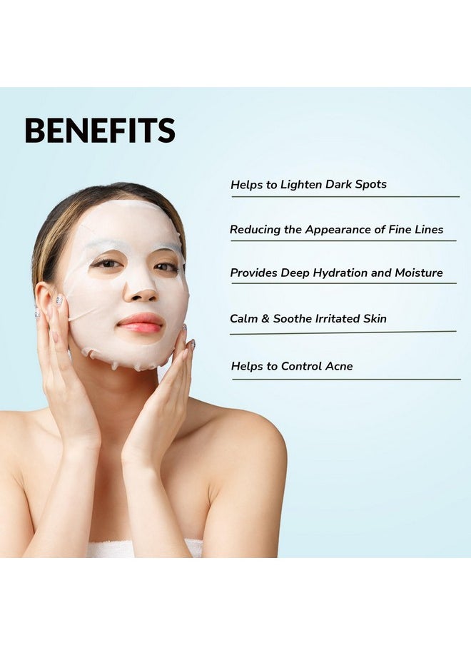 MIRABELLE Cosmetics Korea Crystal Clear Skin Facial Sheet Mask Combo Pack Of 10  - Image 3