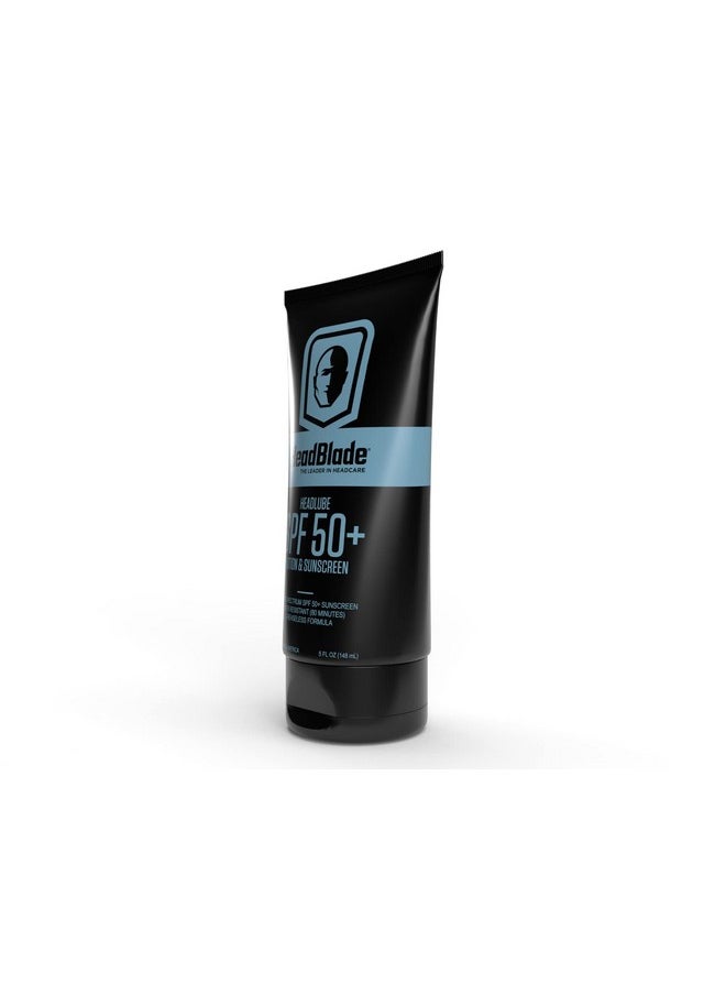 HeadBlade - Headlube Spf 50 Men'S Lotion And Sunscreen No Greasiness Formulated For Face Body & Scalps With Antiaging Properties Water Resistant For 80 Minutes 5 Fl Oz - Image 1