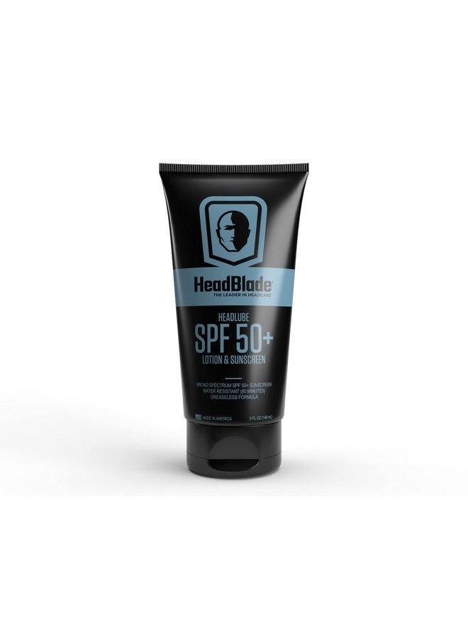 HeadBlade - Headlube Spf 50 Men'S Lotion And Sunscreen No Greasiness Formulated For Face Body & Scalps With Antiaging Properties Water Resistant For 80 Minutes 5 Fl Oz - Image 1