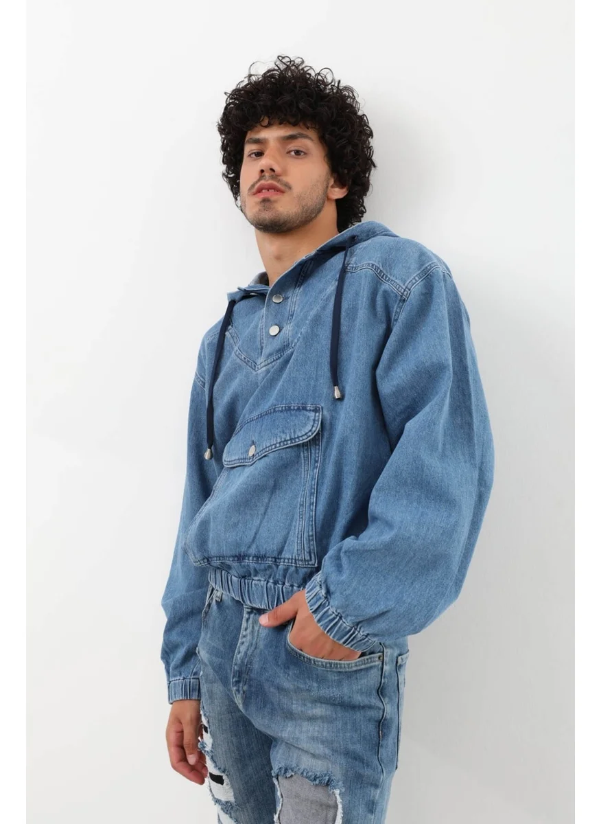 Banny Jeans Men's Jean Sweatshirt Blue