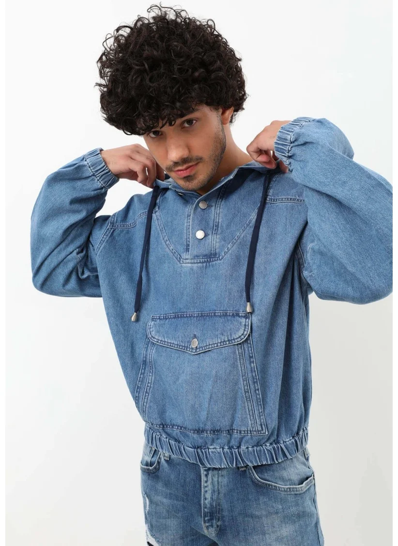 Banny Jeans Men's Jean Sweatshirt Blue