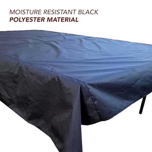 Hathaway Polyester Table Tennis Cover, Black - Image 3