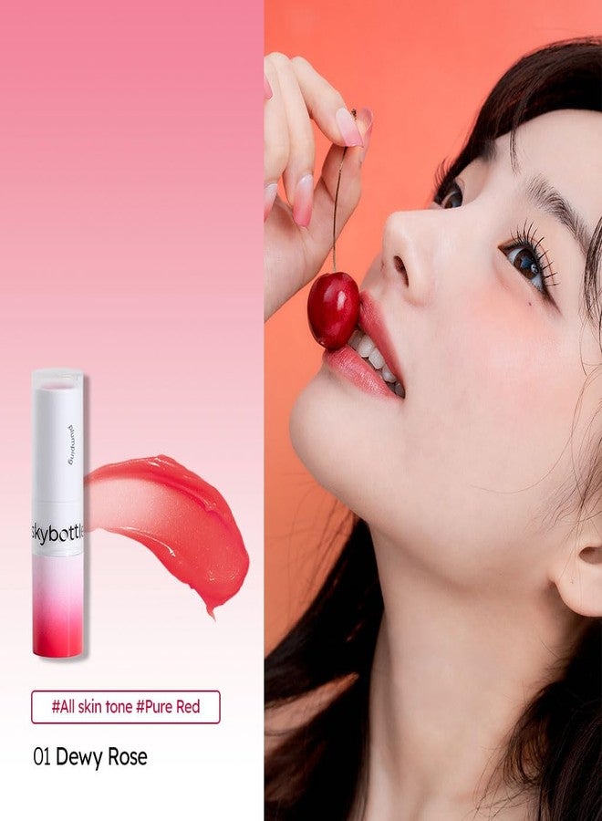 skybottle Volumizing Color Lip Balm #01 Dewy Rose, Lip Plumper, Tinted Chapstick, Clean Lip Gloss, Natural Make up, Korean Lip Balm, 0.12oz - Image 2