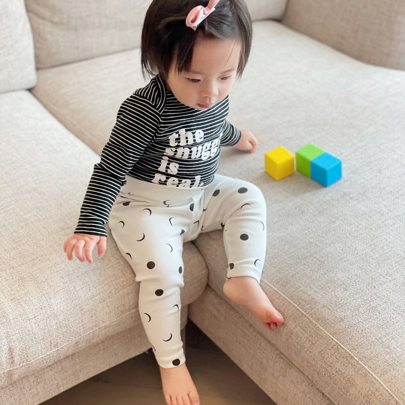 Ins Simple Western Style Baby Pants Bottom Cute Super Cute Baby Girl Pure Cotton High Waist Belly Protecting Leggings - Image 3