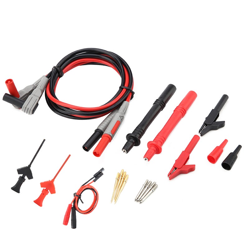 P1300C Electronic Digital Multimeter Test Leads with Crocodile Clips Replaceable Probe Tips Set - Image 2