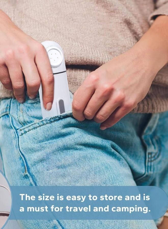 جوناريس بيديه محمول مع خزان سعة 400 مل، بيديه سفر محمول صغير قابل لإعادة الشحن كهربائيًا عالي الضغط بمنفذ USB من النوع C، بخاخ مياه للنساء والرجال، للعناية بعد الولادة (بيديه جيب قابل لإعادة الشحن) - Image 2