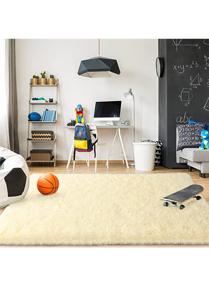 LIMOS - Large Area Rugs Tie Dyed Fluffy Throw Ultra Soft Plush Fuzzy Non-Slip Carpets for Nursery and Living Room - Image 1