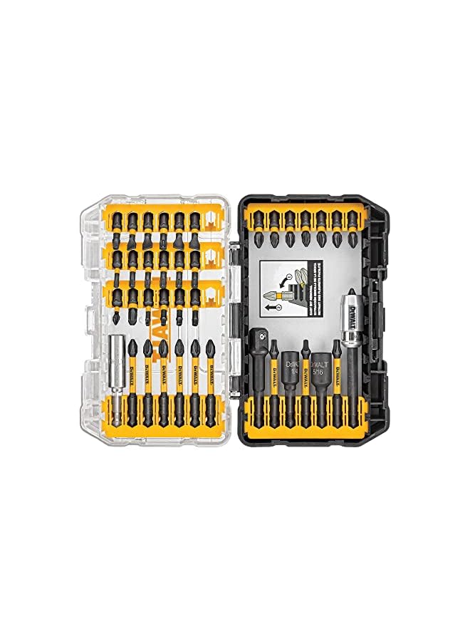 DEWALT مجموعة لقم مفك البراغي، جاهزة للصدمات، Flextorq، 40 قطعة (Dwa2T40Ir) - Image 2