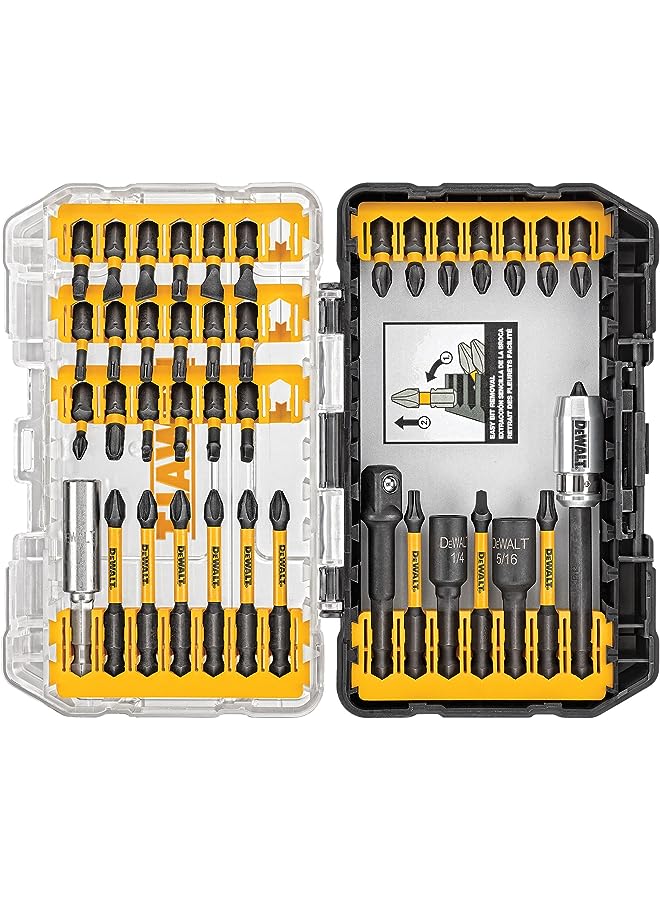 DEWALT مجموعة لقم مفك البراغي، جاهزة للصدمات، Flextorq، 40 قطعة (Dwa2T40Ir) - Image 1
