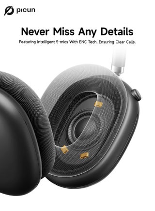 سماعات رأس لاسلكية F8 Pro بتقنية الصوت المكاني ثلاثي الأبعاد وتتبع الرأس - 52 ديسيبل ANC HIFI سماعة رأس بلوتوث ENC HD Mic منخفض الكمون - view 5