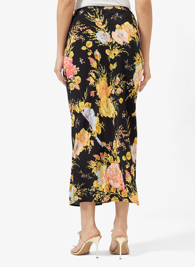 Never fully Dressed Floral Print Maxi Skirt - Image 3