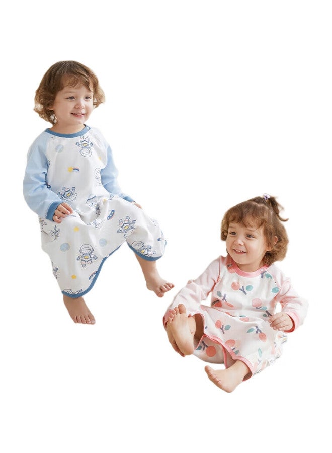 Beptides Baby Spring And Summer New Cotton Pajamas, All-Season Infant Nightgown, Anti-Kick Blanket, Belly Protection, Cold-Proof Robe - Image 1