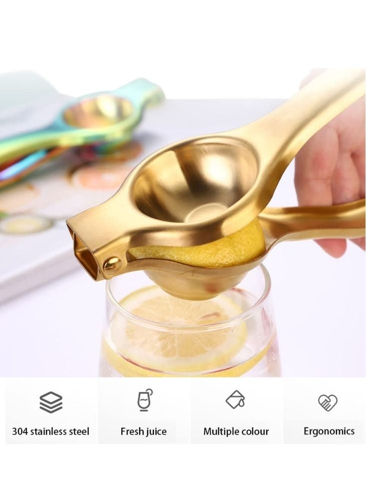 بريميم عصارة الحمضيات الذهبية المعدنية - عصارة يدوية لليمون والبرتقال - Image 3