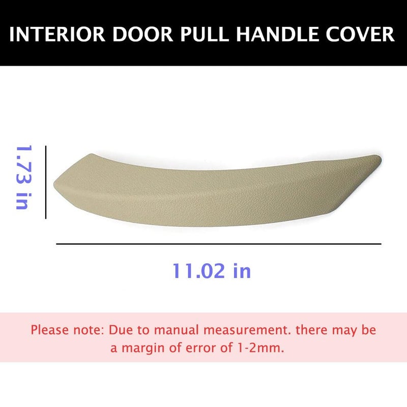 Right Interior Door Handle Outer Cover for BMW Z4 E89 Oyster Passenger Side Door Pull Handle Panel Trim Replacement 2009-2016 - Image 2