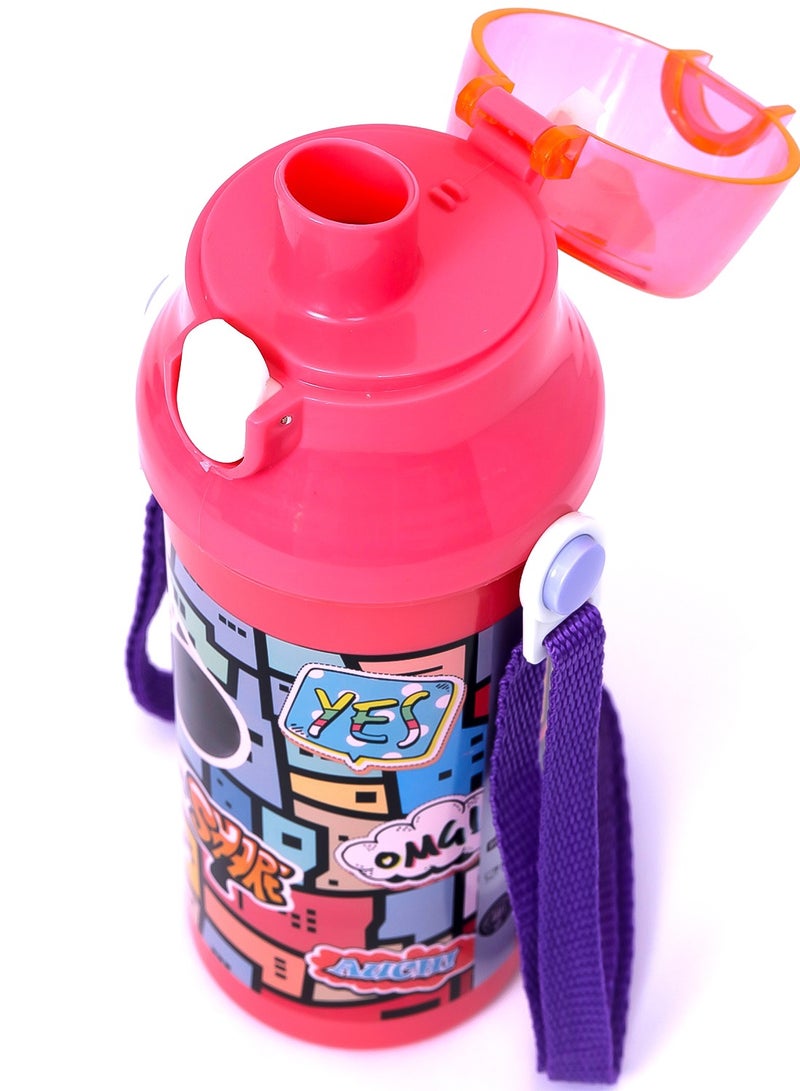 Eazy Kids Eazy Kids Water Bottle 600ml - Pink  - Image 4
