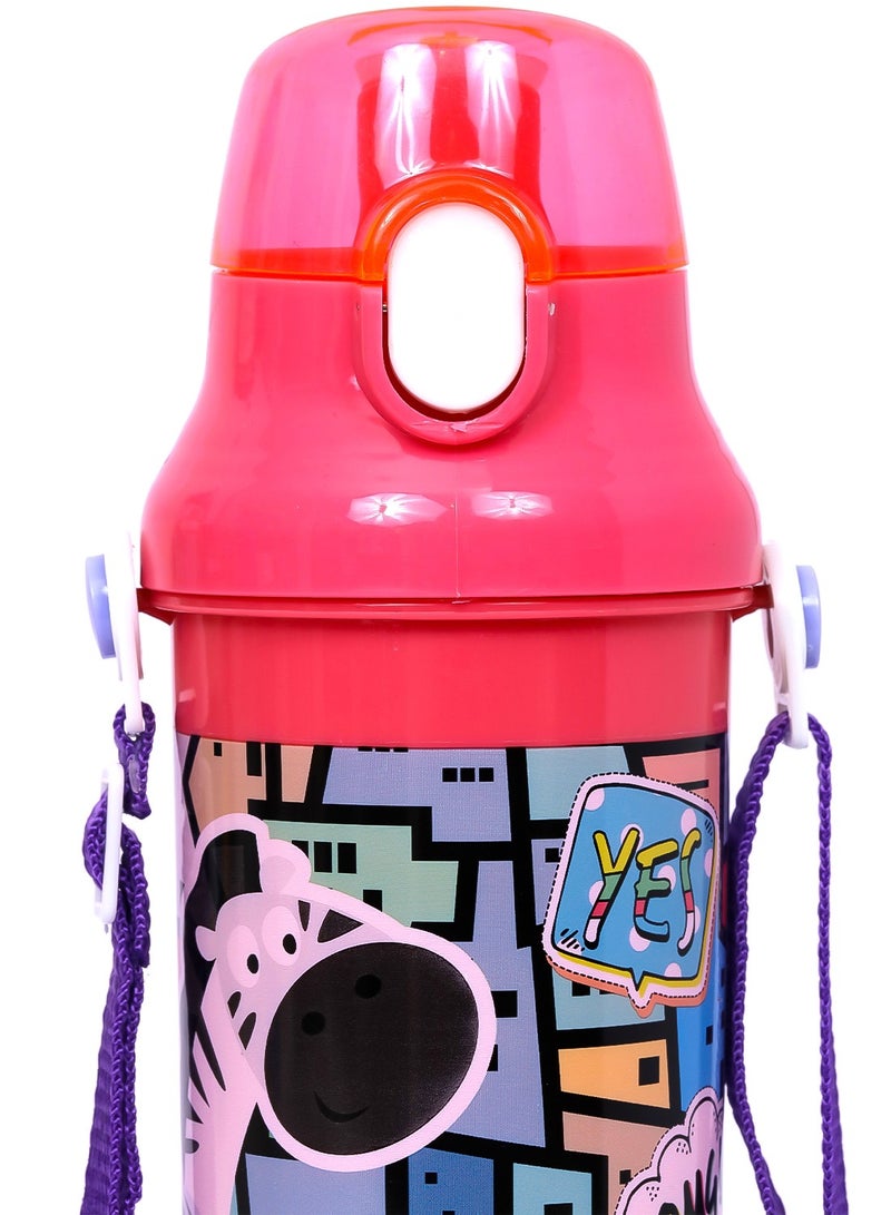 Eazy Kids Eazy Kids Water Bottle 600ml - Pink  - Image 3