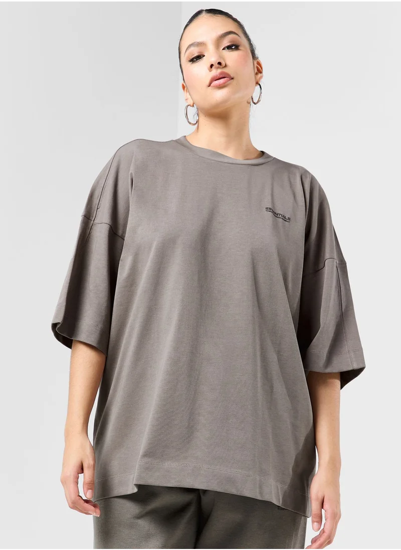The Giving Movement Exaggerated Space Printed T-Shirt