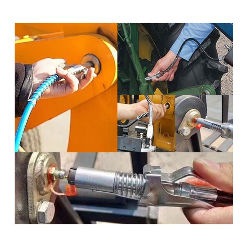 Locking Clamp Type High Pressure Grease Nozzle Double Handle Grease Machine Flat Self-locking Non-leakage Grease Nozzle - Image 3