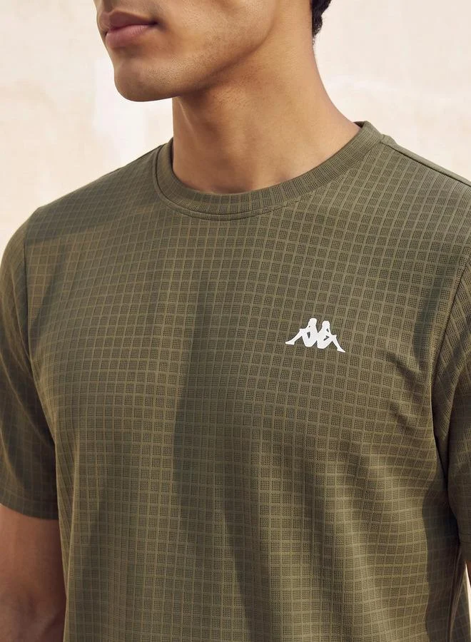Kappa Kappa Crew Neck Short Sleeves Textured T shirt