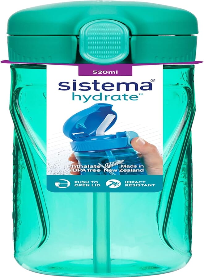 Sistema Tritan Quick Flip Water Bottle 520ml