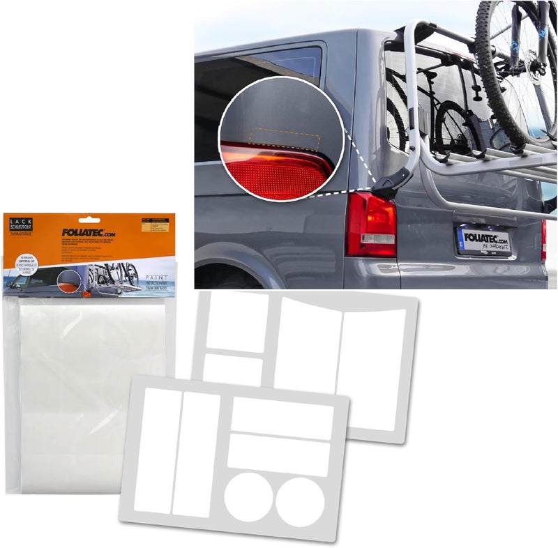 Foliatec Paint Protection Film Car Bicycle Carrier Universal Set of 10 - Image 1