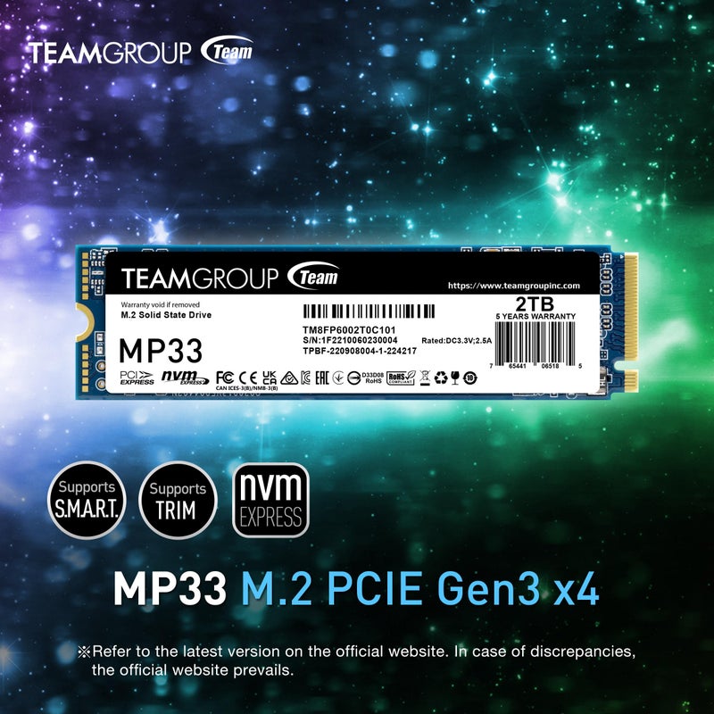 TEAMGROUP MP33 512GB SLC Cache 3DNAND TLC NVMe PCIe Gen3x4 M.2 2280 Internal SSD R/W up to 1700/1400 MB/s Compatible w/ Laptop&Desktop TM8FP6512G0C101 - Image 4
