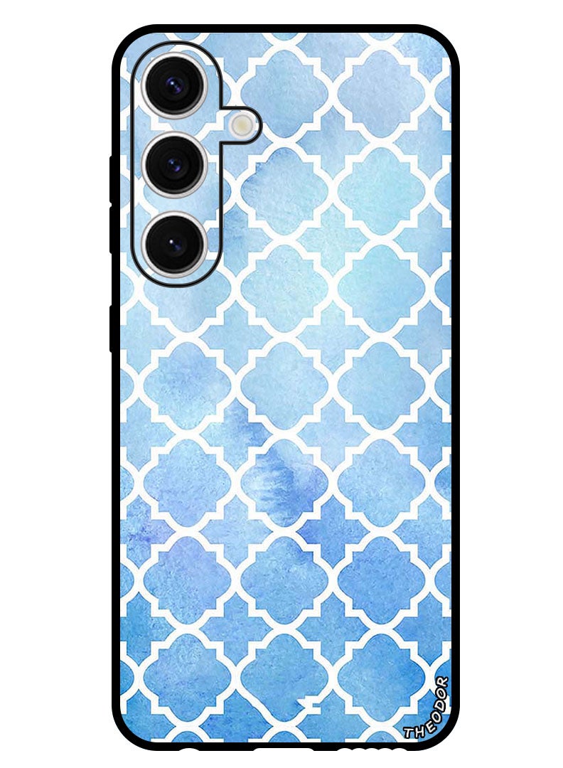 Theodor Protective Case Anti Scratch Shock Proof Bumper Cover For Samsung Galaxy S24 White Strokes - Image 1