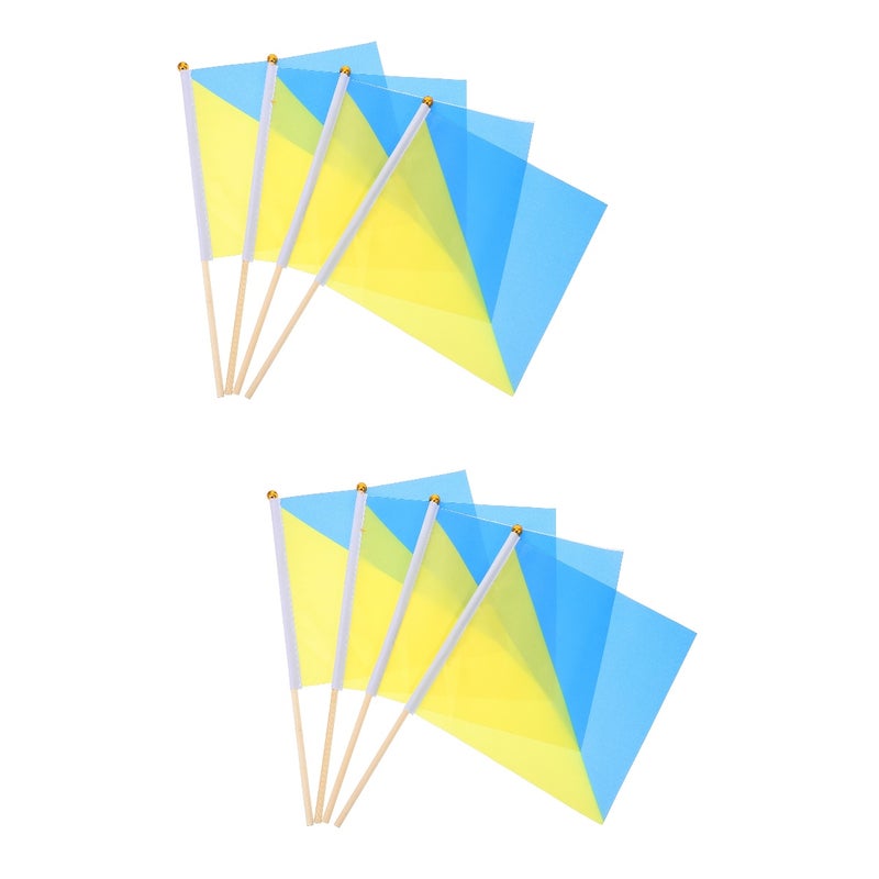 8 pcs Referee Commanding Flag Commanding Signal Flags Race Conducting Flags Commanding Flags - Image 1