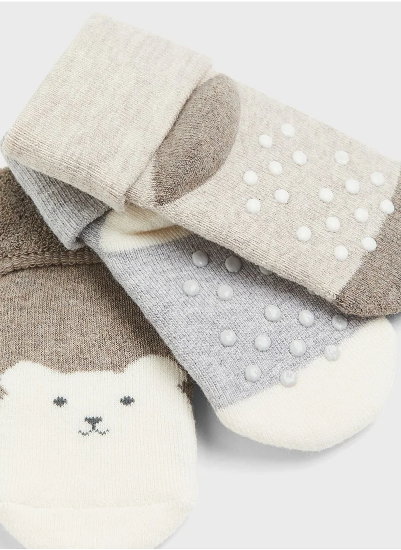 H&M Kids 3 Pack Printed Socks