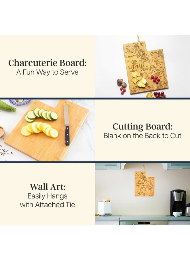 Totally Bamboo Utah State Destination Bamboo Serving and Cutting Board - Image 2