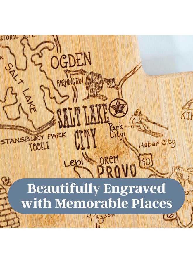 Totally Bamboo Utah State Destination Bamboo Serving and Cutting Board - Image 3