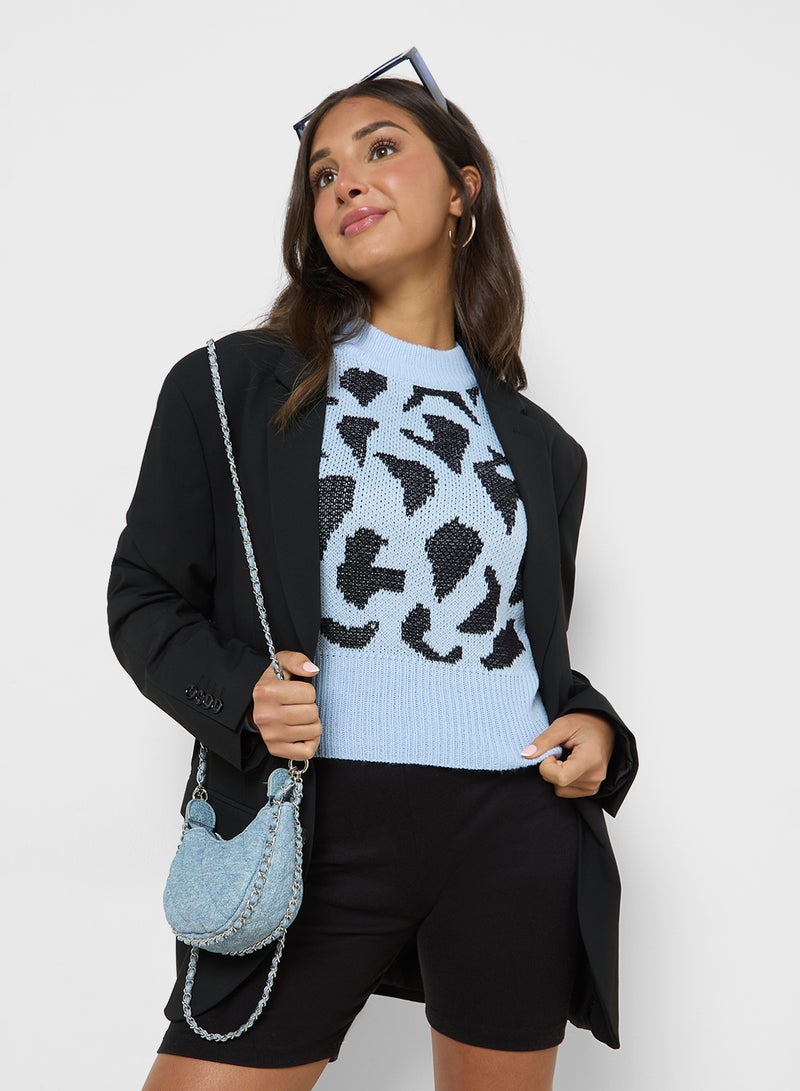 Ginger Animal Print Sweater  - Image 1