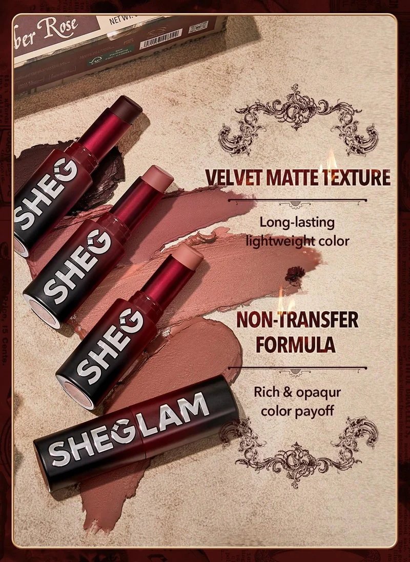 SHEGLAM Sheglam Ember Rose Ver. Dynamatte Boom Ll Matte Lipstick-Bliss